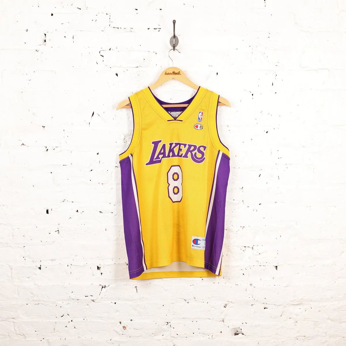 LA Lakers Champion NBA Bryant Basketball Jersey Vest - Yellow - S