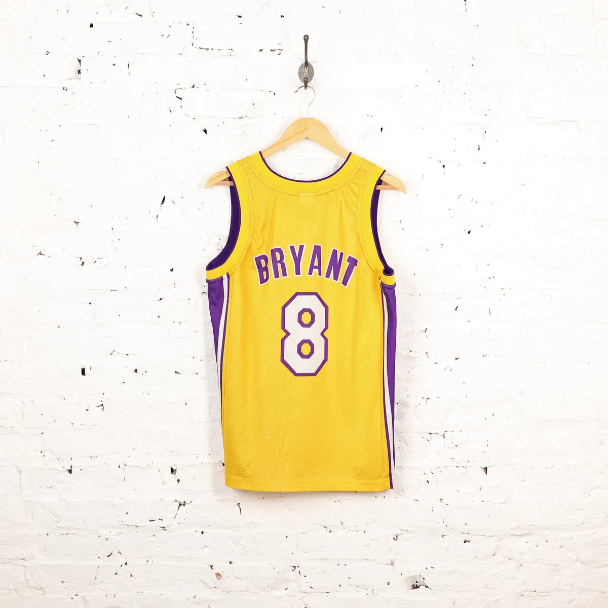 LA Lakers Champion NBA Bryant Basketball Jersey Vest - Yellow - S