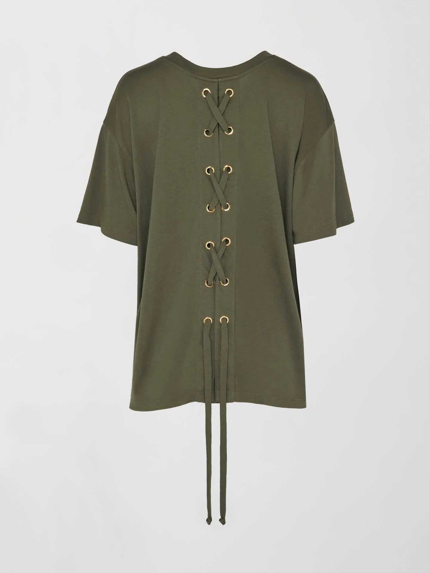 LACE UP TUNIC - Olive