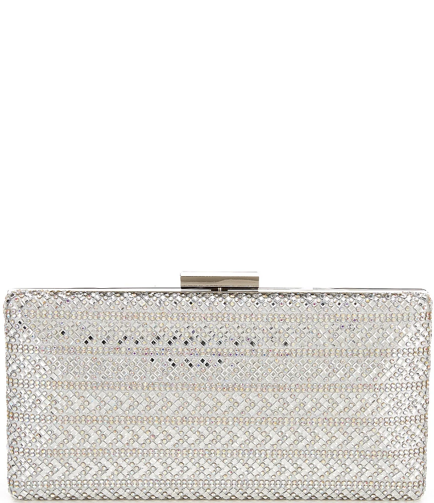 Landry Crystal Sheet Minaudiere Clutch