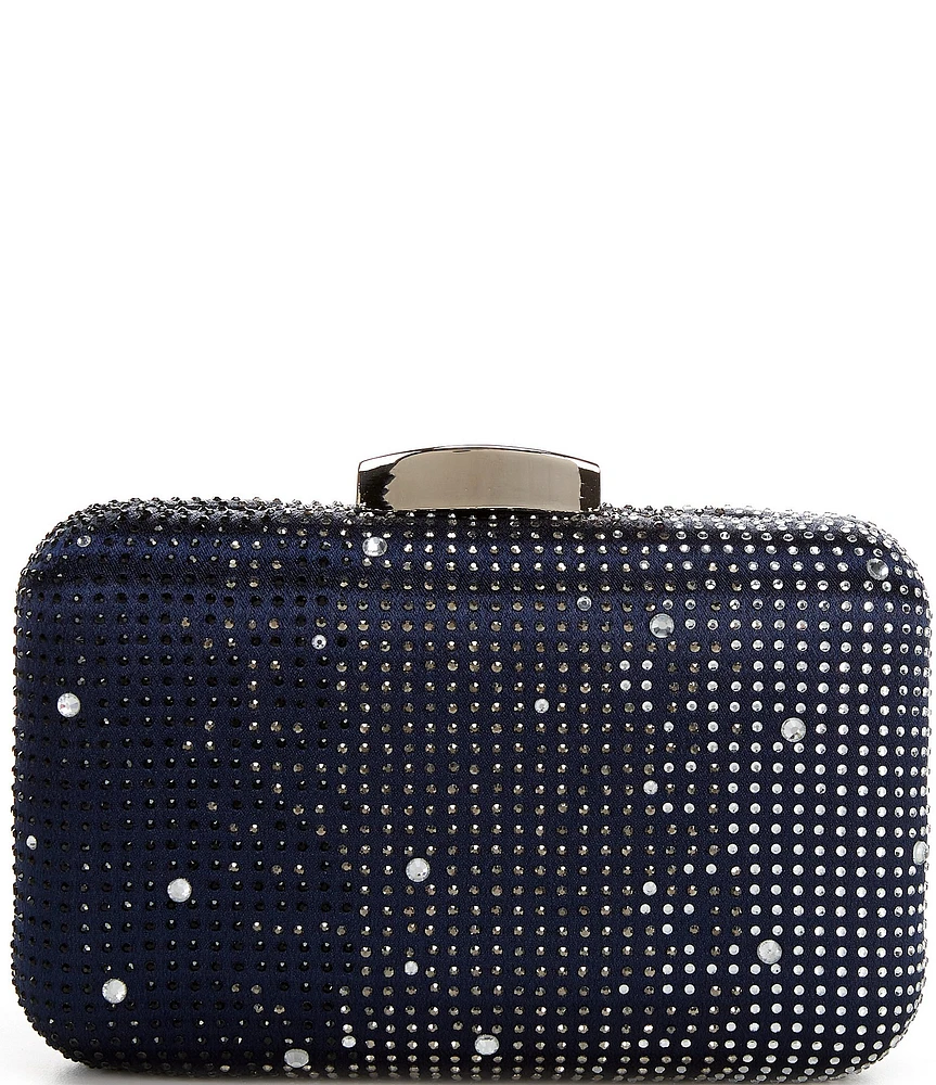 Landry Ombre Rhinestone Heat Set Minaudiere Clutch