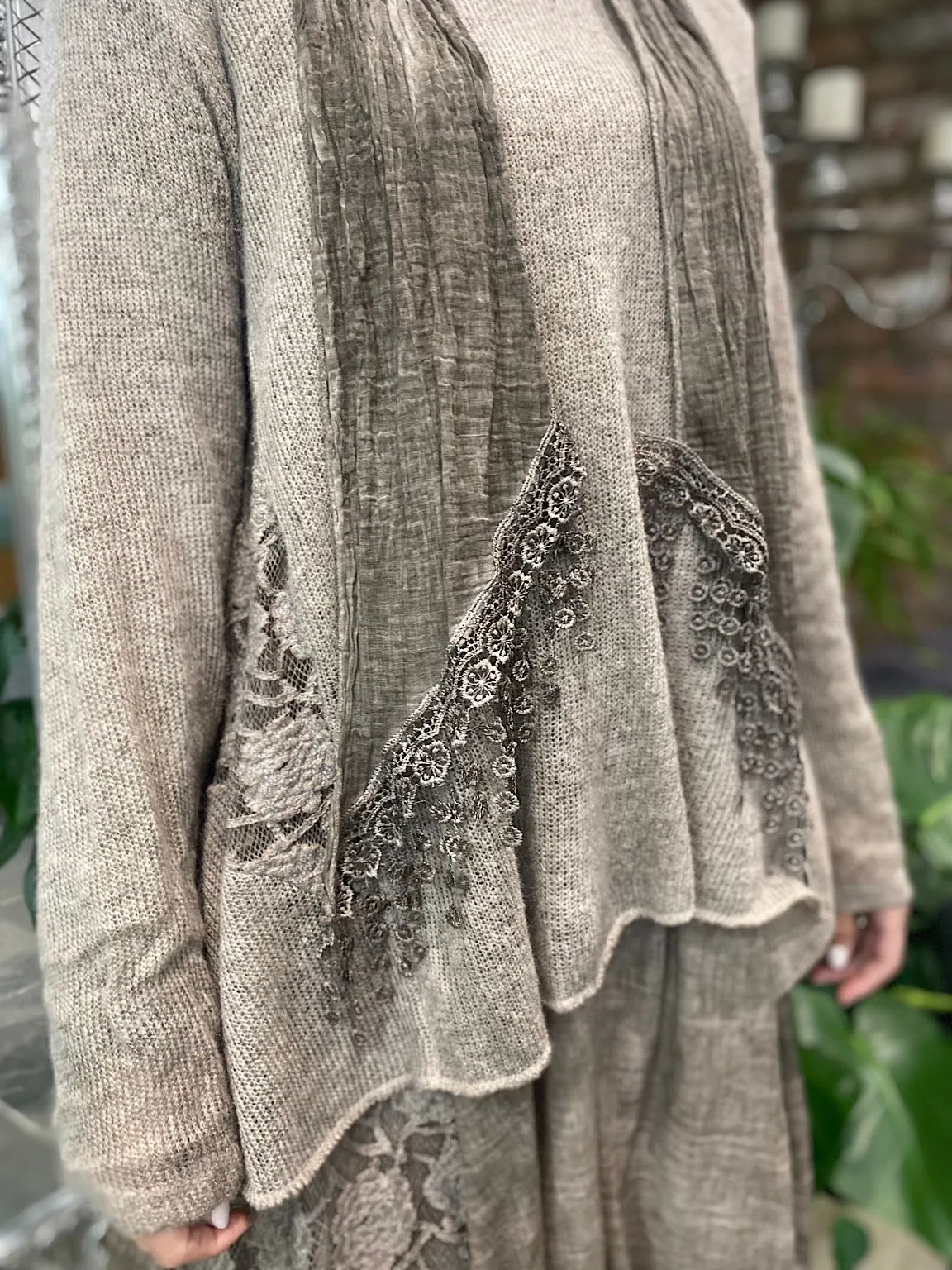 Layered Lace Tunic Dress Drew