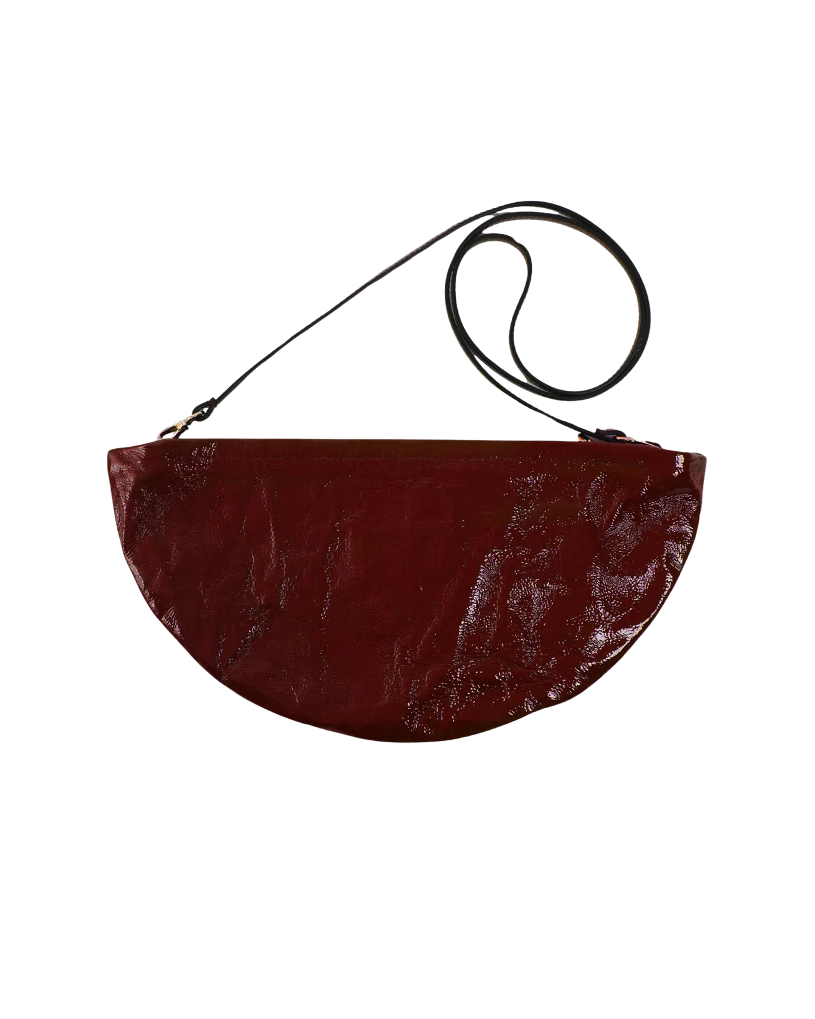 Leather Big Moon Bag