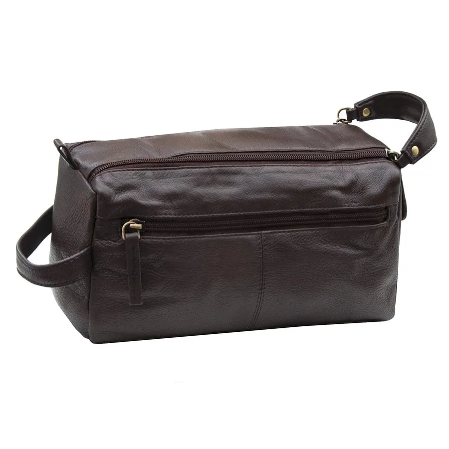 Leather Wash Bag / Leaher Toiletry Bag 917 Prime Hide