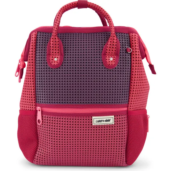 Light + Nine Tweeny Short Backpack, Multi Rose