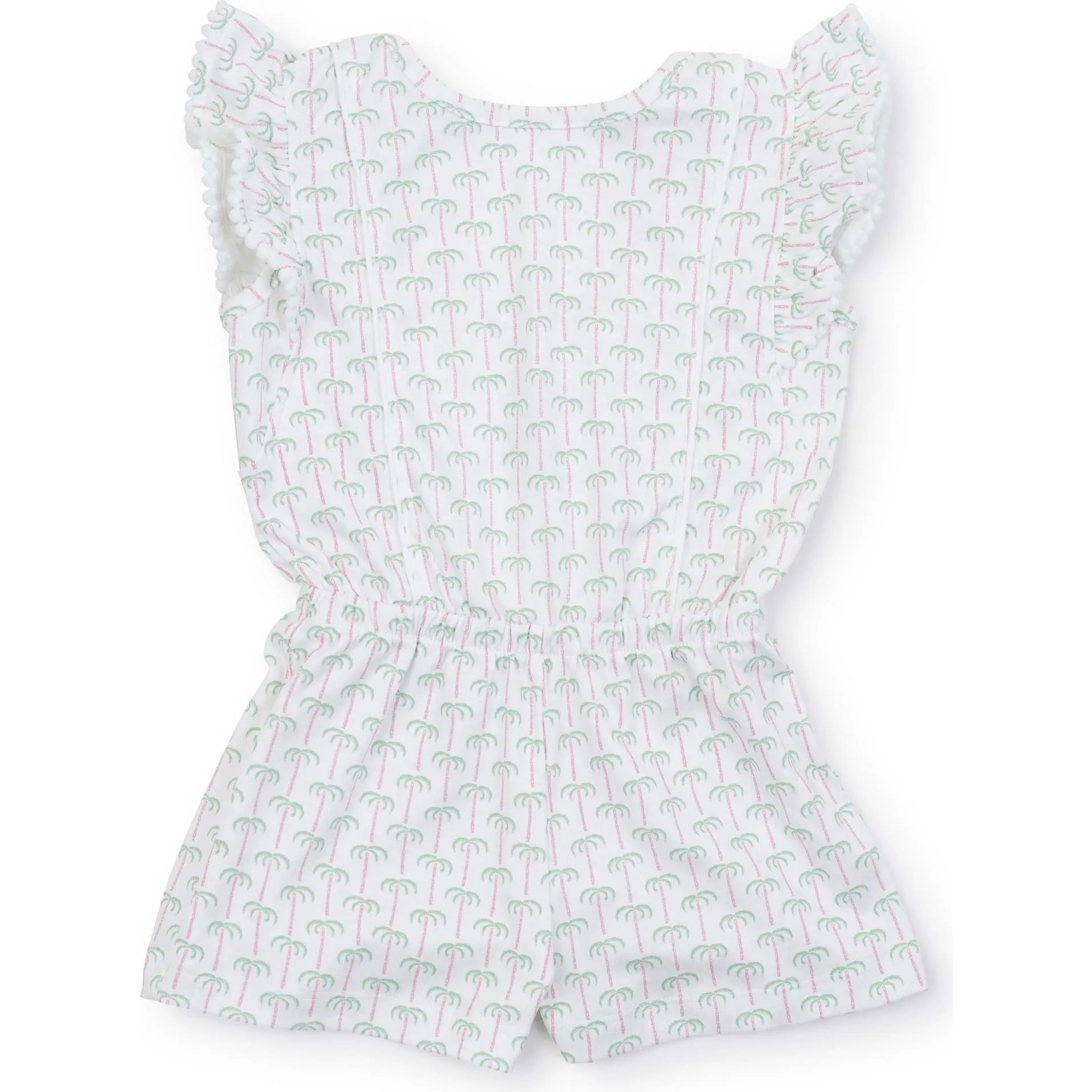 Lila + Hayes Rae Girls' Romper, Pacific Palms Pink