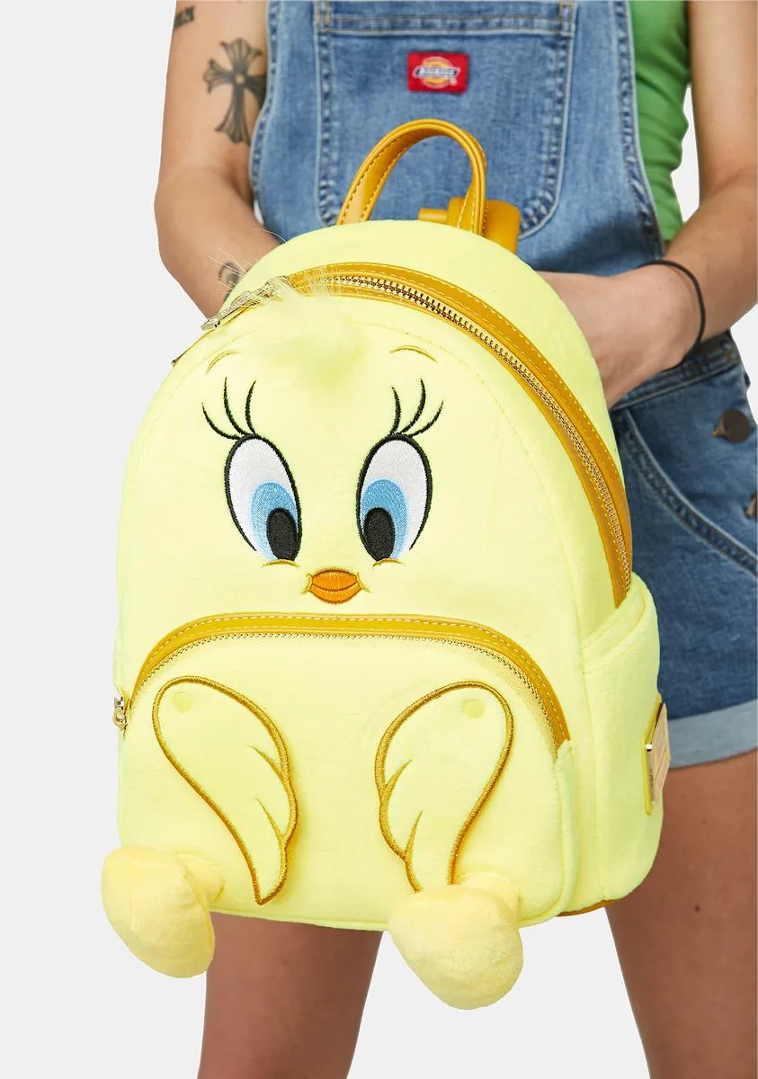 Looney Tunes Tweety Plush Mini Backpack-