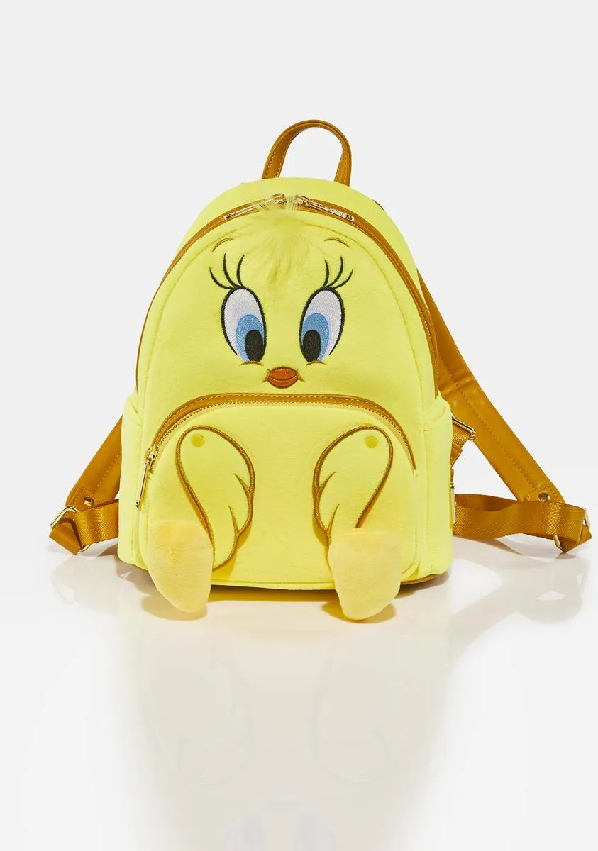 Looney Tunes Tweety Plush Mini Backpack-