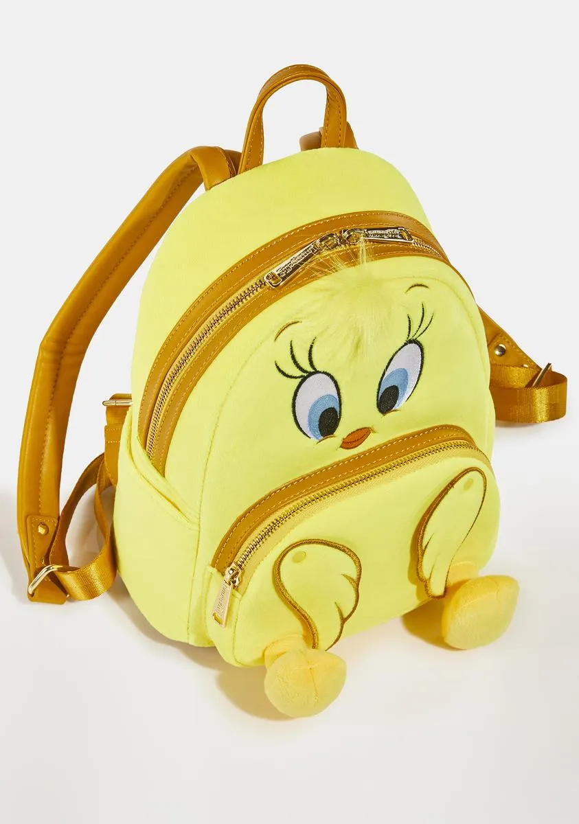 Looney Tunes Tweety Plush Mini Backpack-