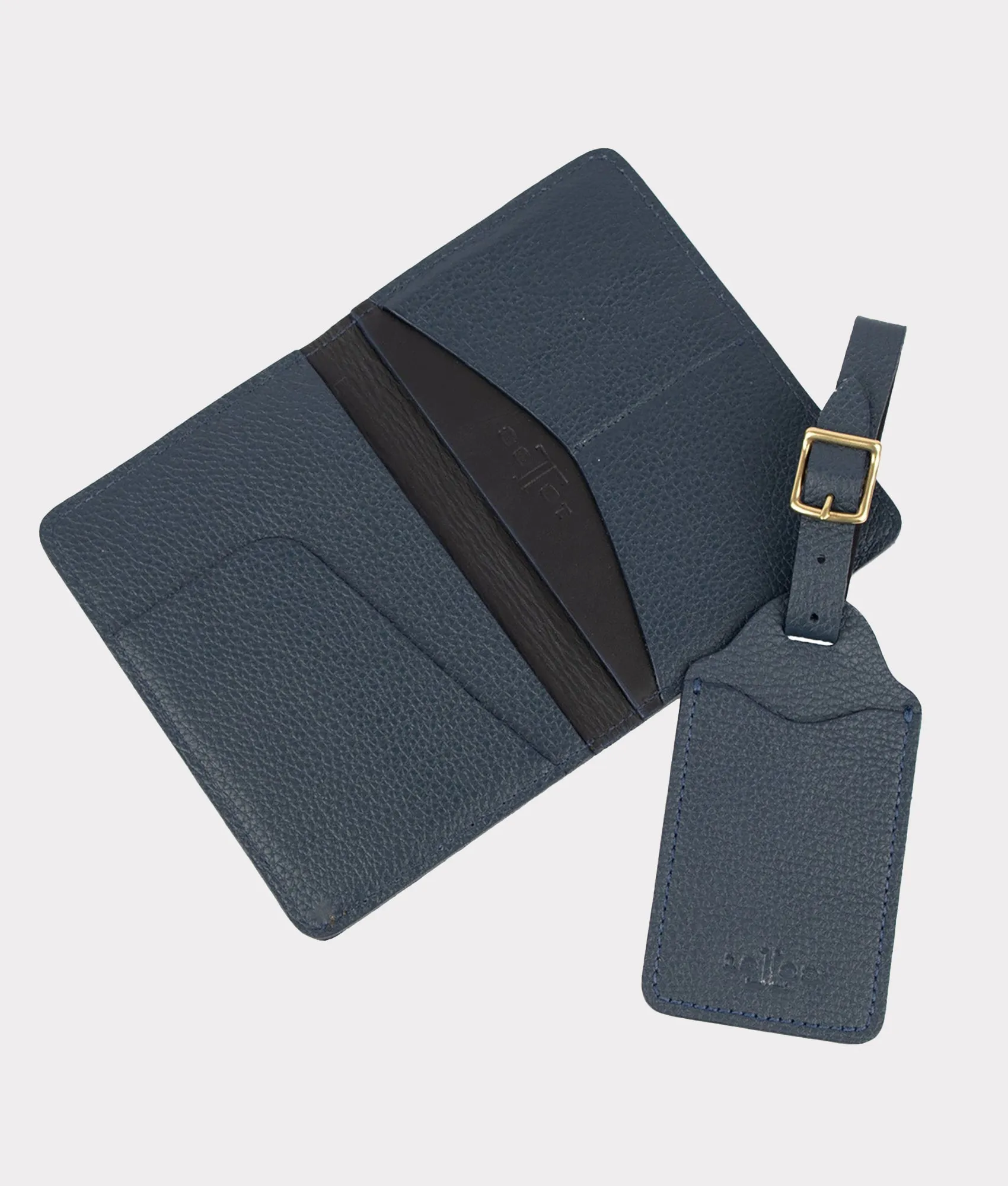 Luggage Tag Passport Duo :: Navy Blue