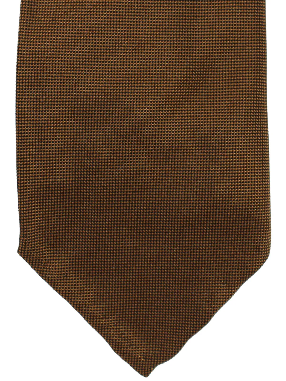 Luigi Borrelli Necktie - Unlined Brown Design