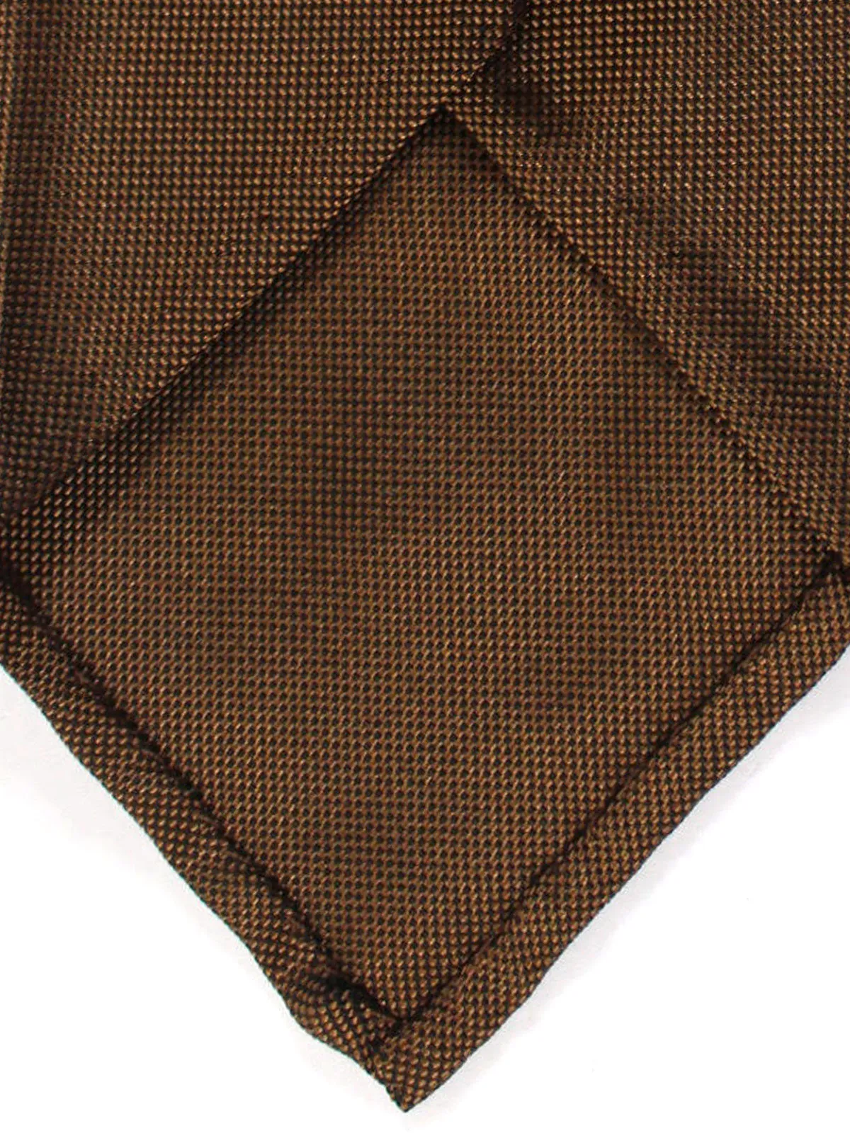 Luigi Borrelli Necktie - Unlined Brown Design