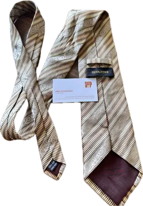 MAD MEN: Ted Chaough 1960s Vintage Necktie & Business Card