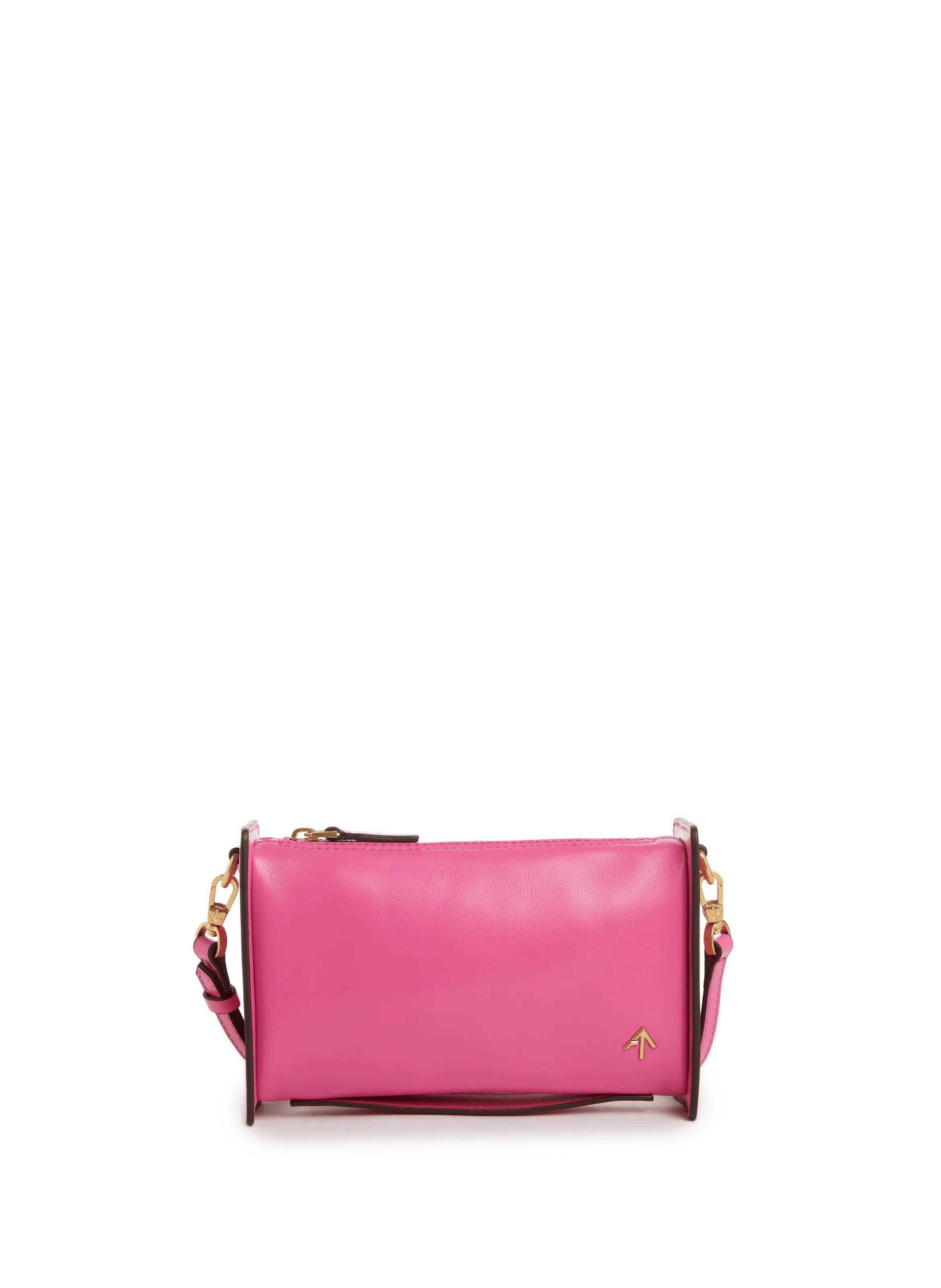 Manu atelier  Leather shoulder bag - Pink