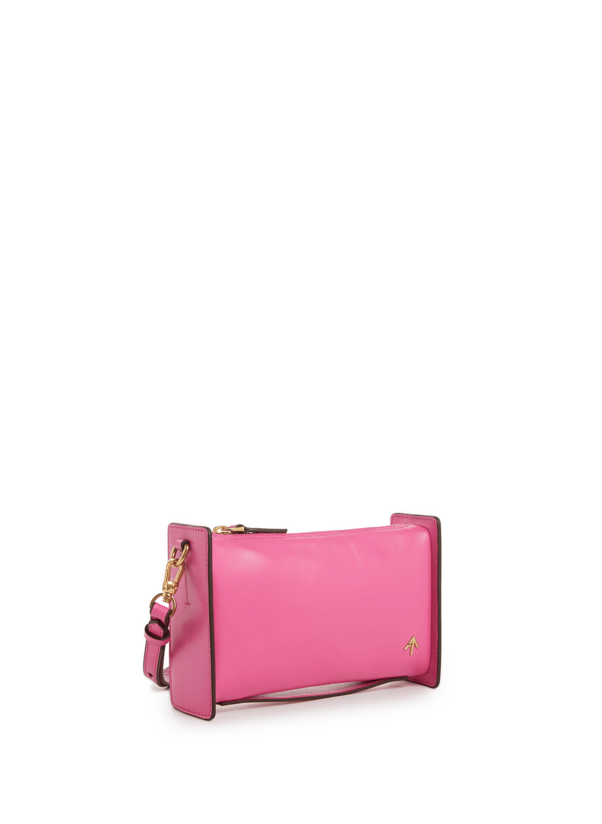 Manu atelier  Leather shoulder bag - Pink