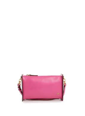 Manu atelier  Leather shoulder bag - Pink