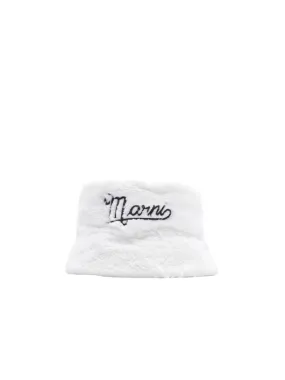 Marni Bucket Hat Logo White