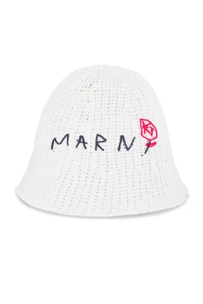 Marni Logo Crochet Bucket Hat