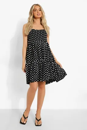 Maternity Polka Dot Smock Dress