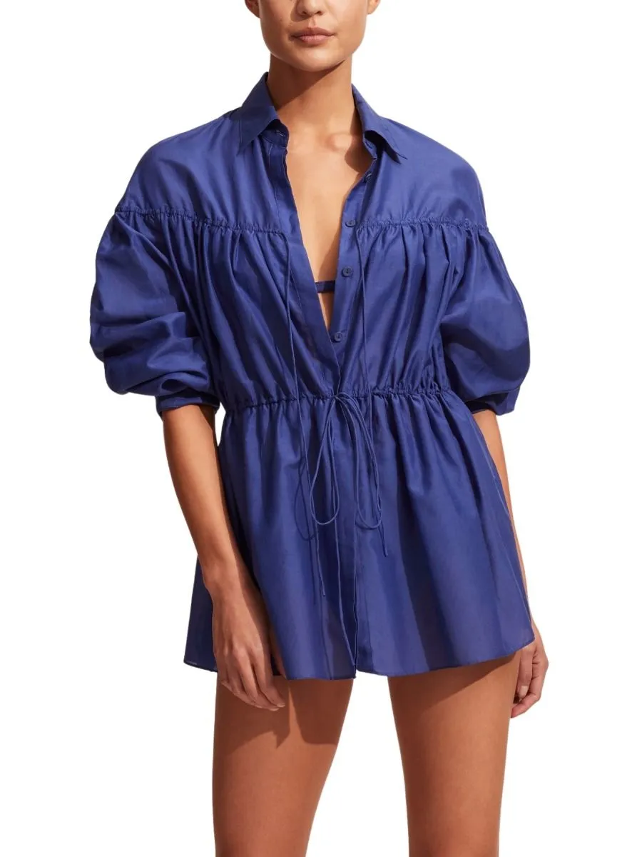 Matteau Drawcord Tunic Lapis