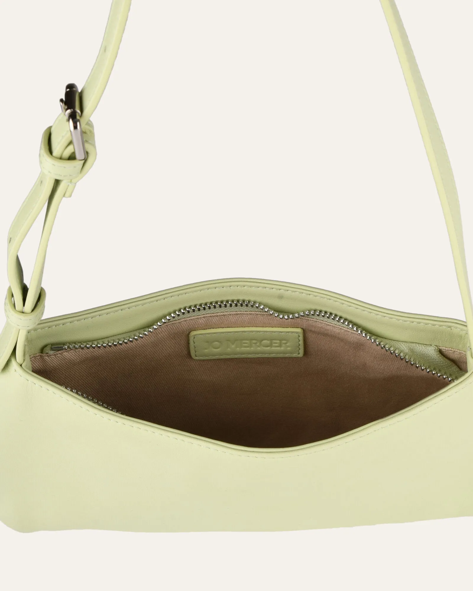 Megan shoulder bag honeydew green leather