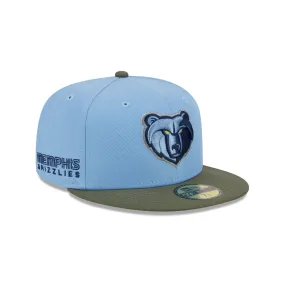 Memphis Grizzlies Olive Visor 59FIFTY Fitted Hat