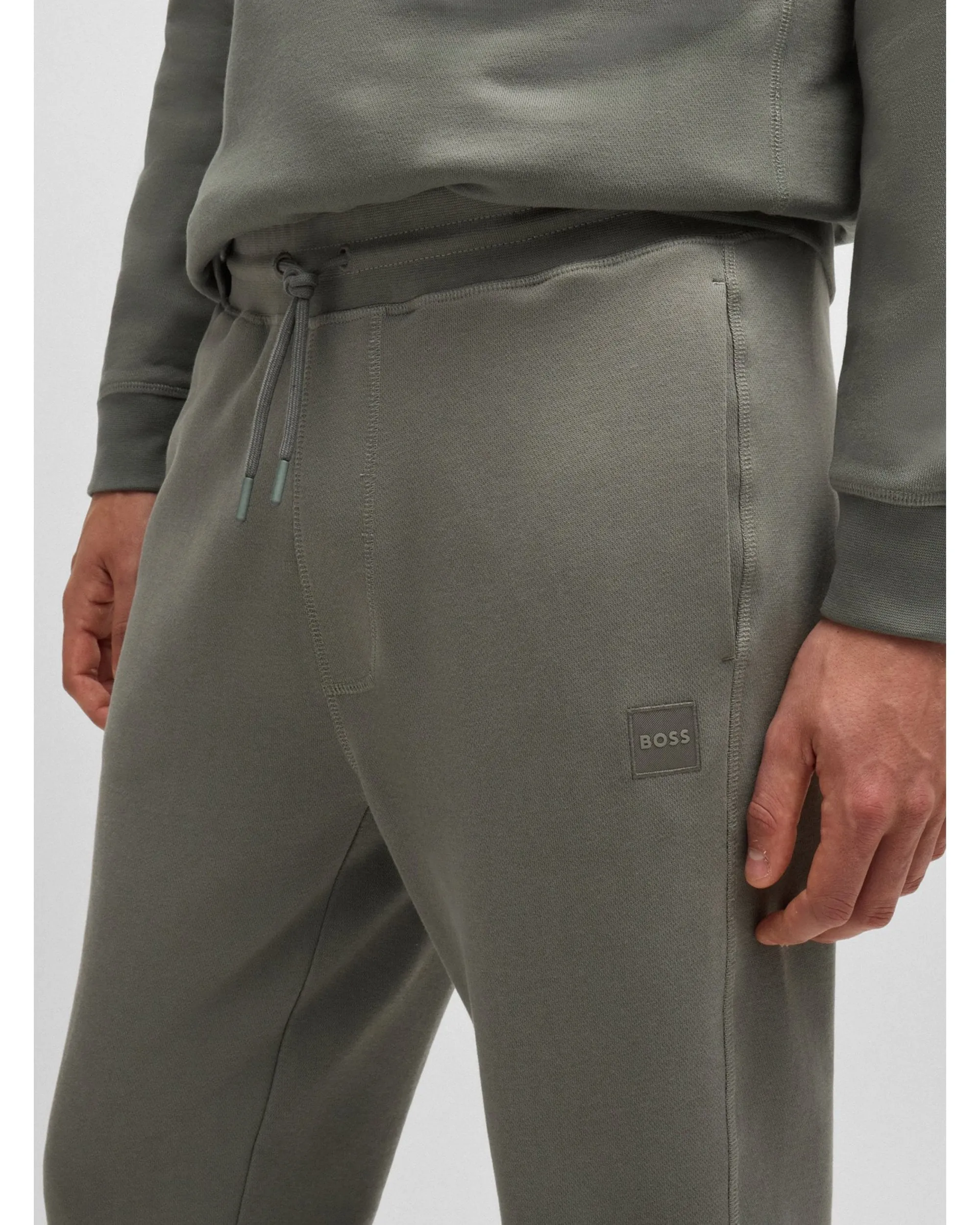 Mens Sestart Logo Tracksuit Bottoms Light Grey