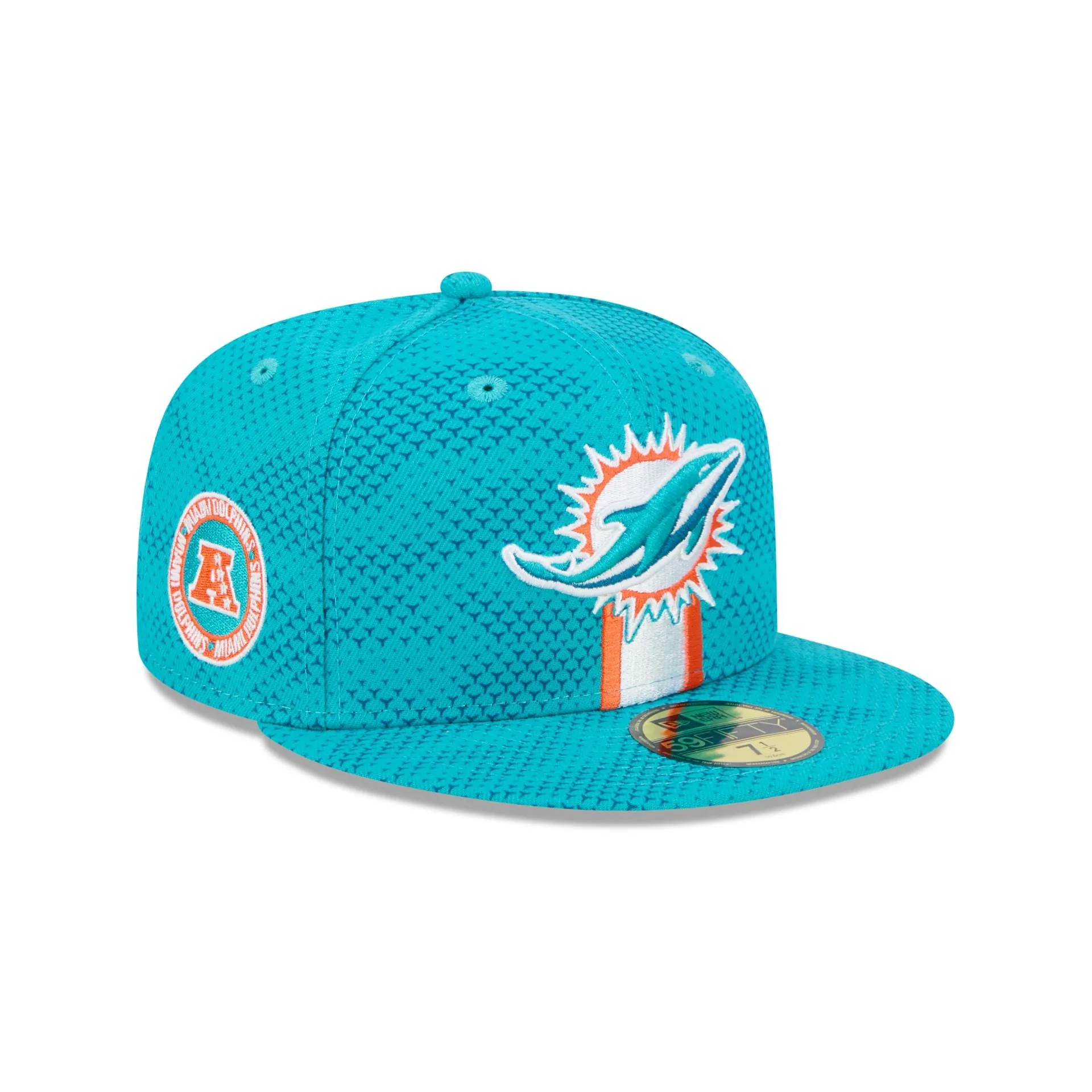 Miami Dolphins 2024 Sideline 59FIFTY Fitted Hat