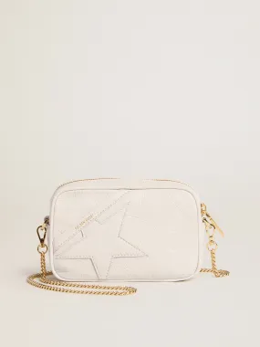 Mini Star Bag in butter-white leather with tone-on-tone star