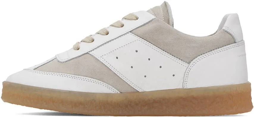 MM6 Maison Margiela White Court Sneakers