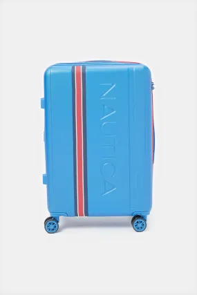 Nautica Blue Soft Trolley Luggage 20 Inch