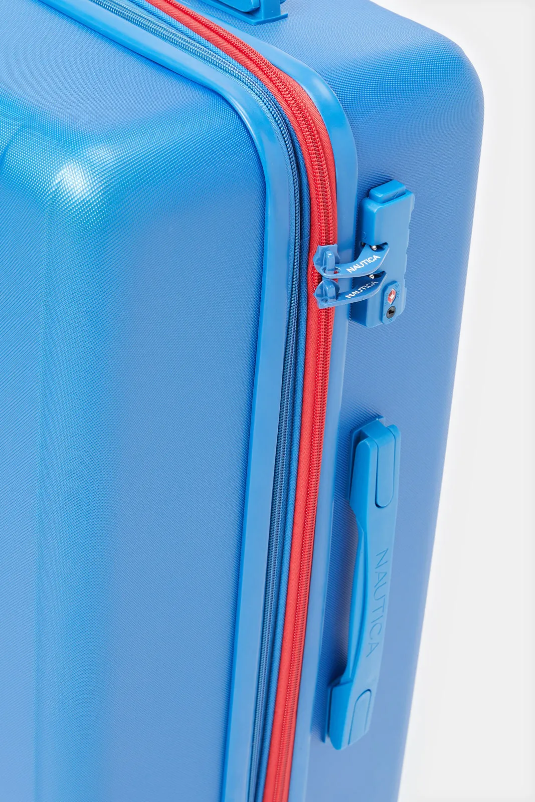 Nautica Blue Soft Trolley Luggage 20 Inch