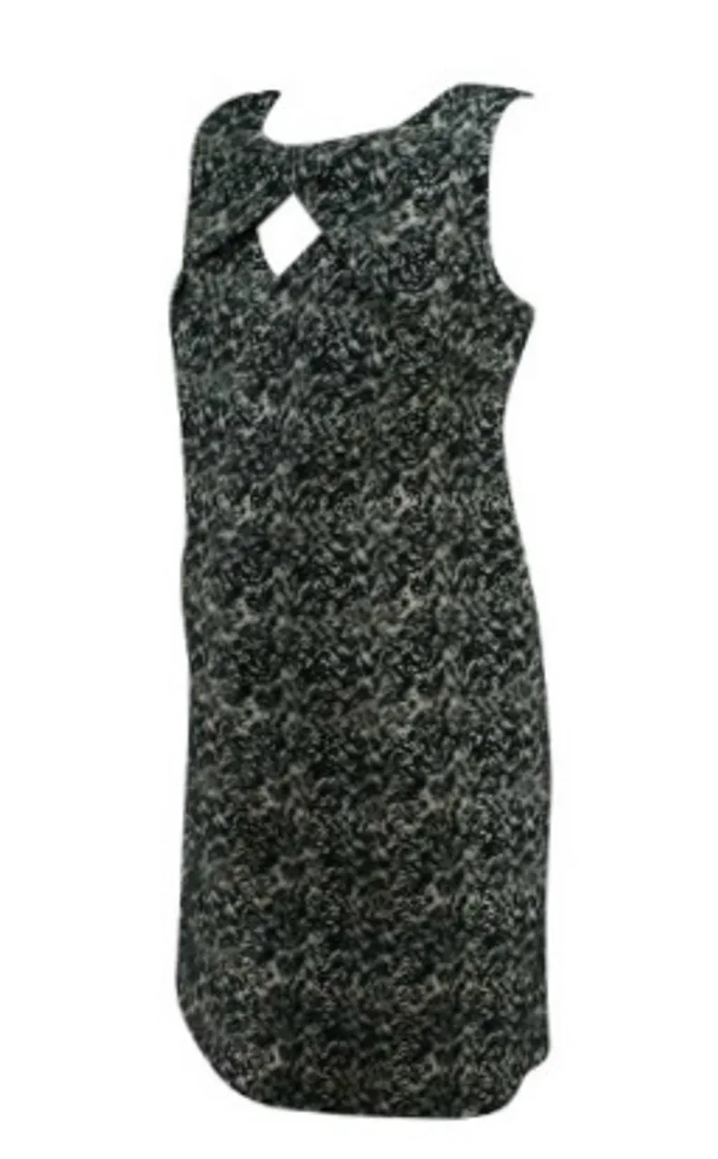 *New* Black A Pea in the Pod Maternity Etched Print Sleeveless Career Maternity Dress (Size Small)