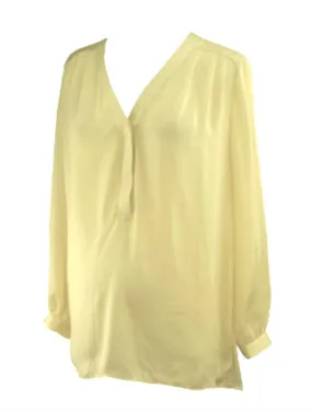 *New* Cream Misoka Maternity A Pea in the Pod Maternity Collection Maternity Blouse (Size Large)