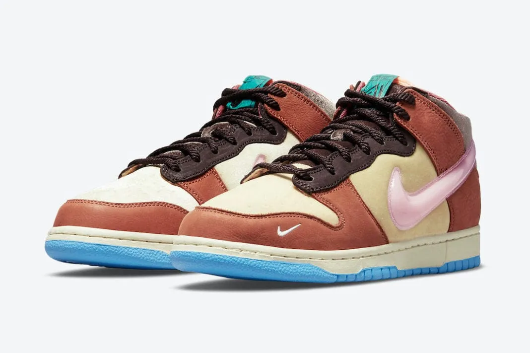 Nike Dunk Mid Social Status Free Lunch Chocolate Milk