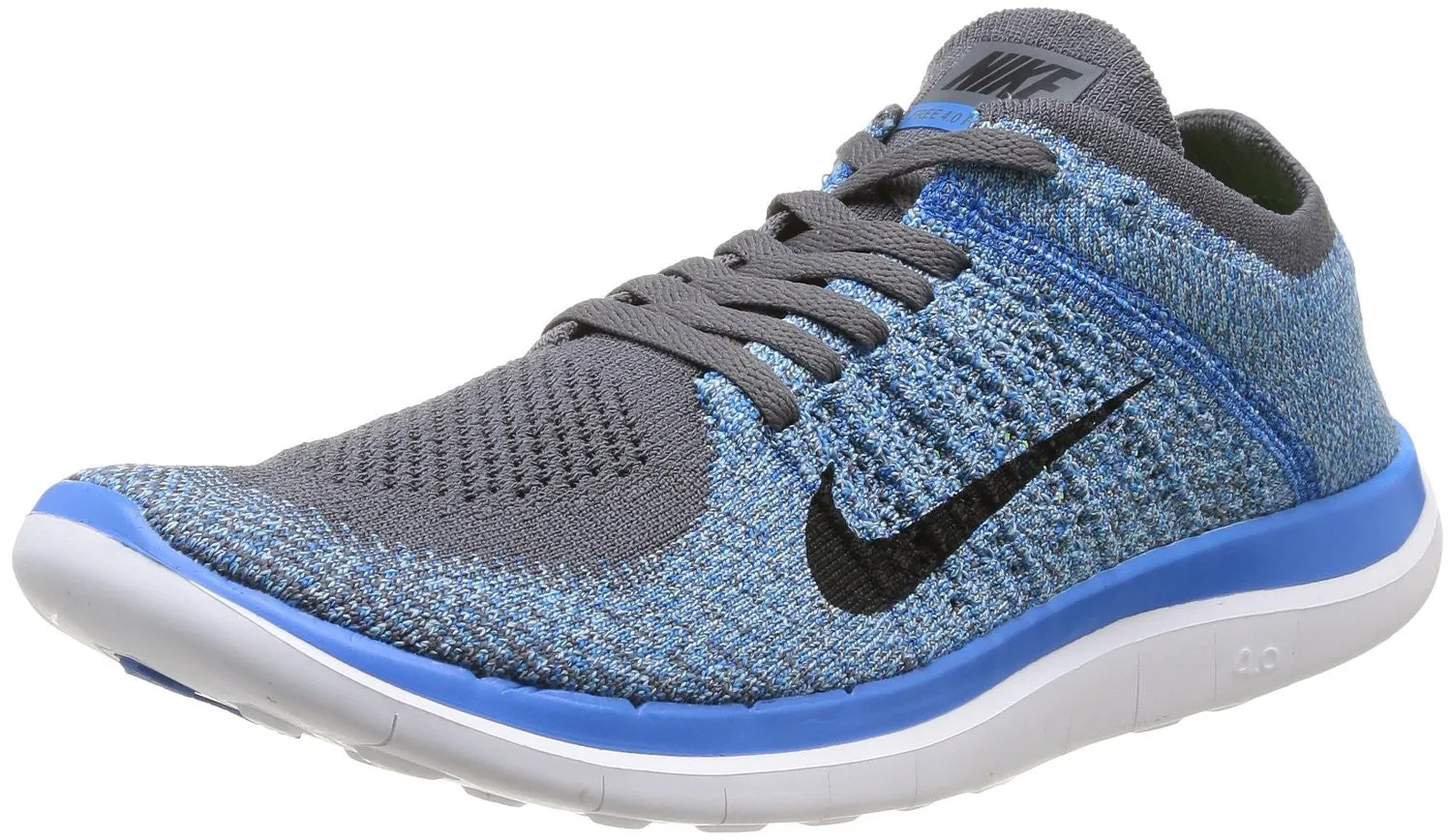 Nike Free 4.0 Flyknit Round Toe Synthetic Running Shoe