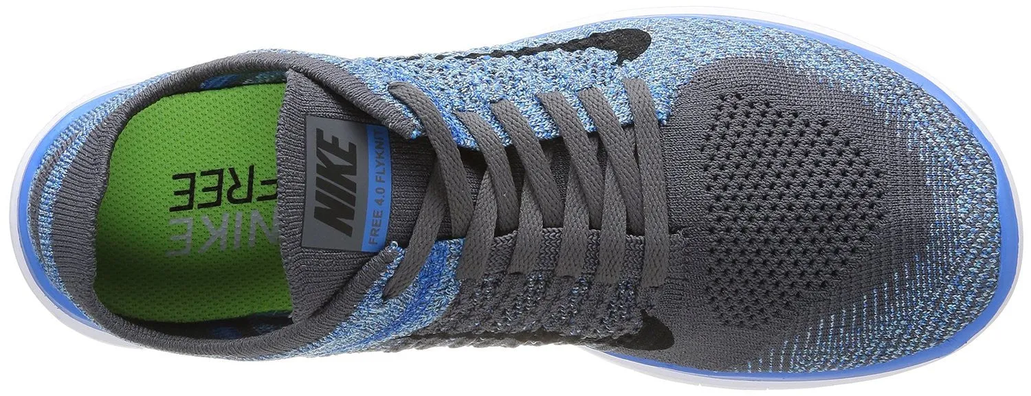 Nike Free 4.0 Flyknit Round Toe Synthetic Running Shoe