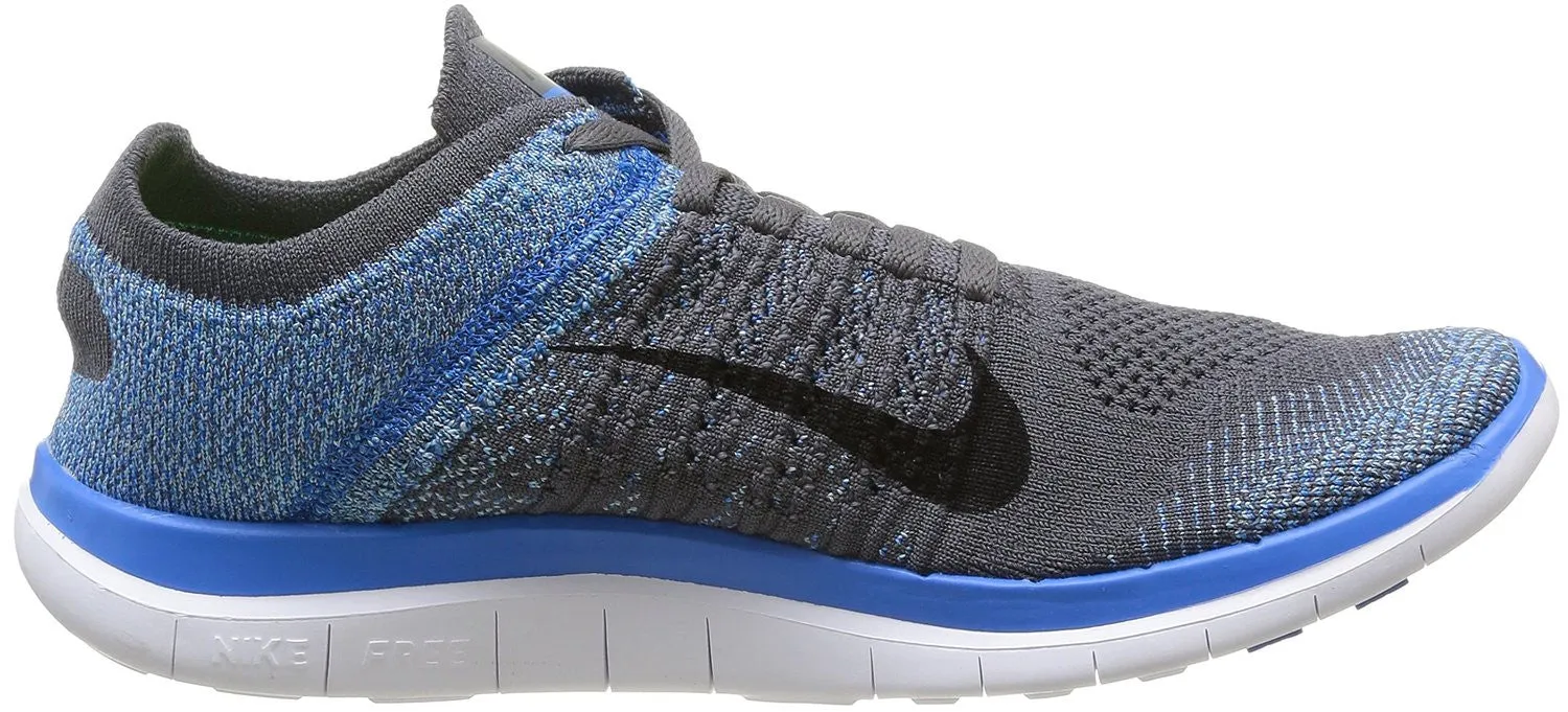 Nike Free 4.0 Flyknit Round Toe Synthetic Running Shoe