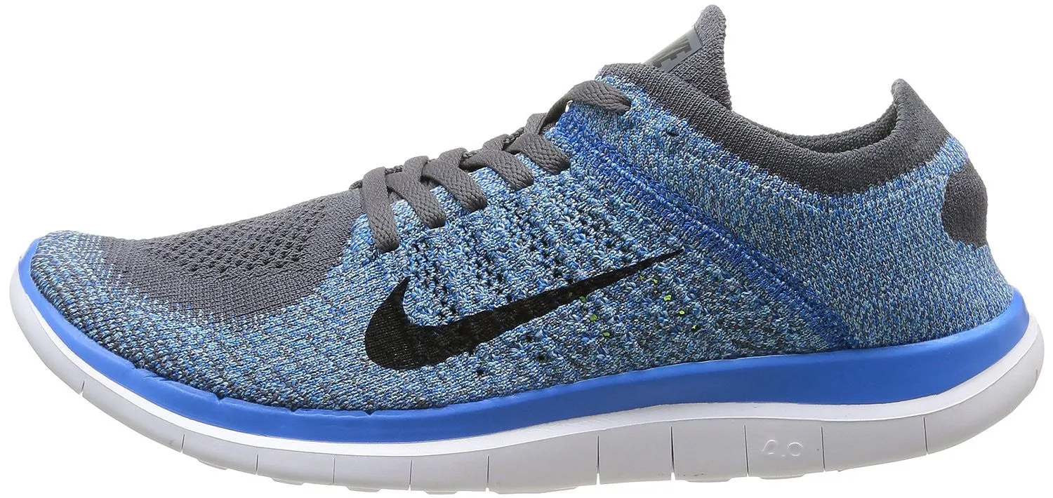 Nike Free 4.0 Flyknit Round Toe Synthetic Running Shoe