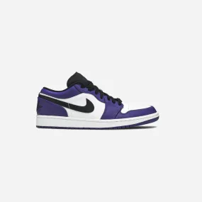 NIKE  JORDAN 1 LOW COURT PURPLE WHITE