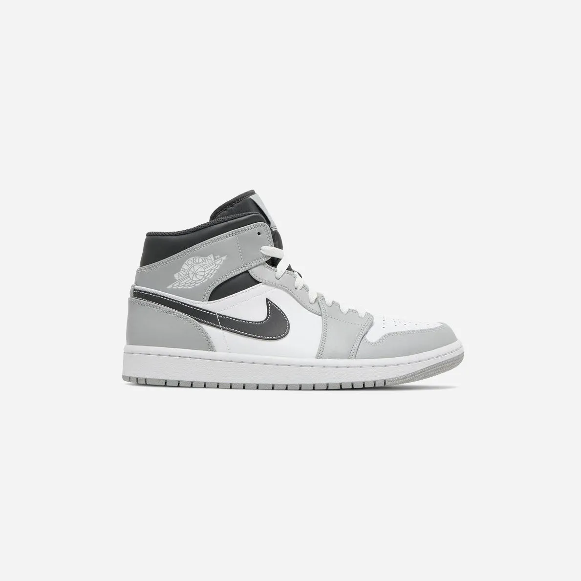 NIKE  JORDAN 1 MID LIGHT SMOKE GREY ANTHRACITE