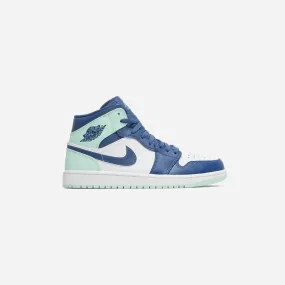 NIKE  JORDAN 1 MID MYSTIC NAVY MINT FOAM