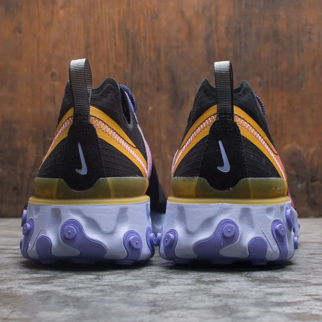 Nike Men React Element 55 (black / magic flamingo-light thistle)