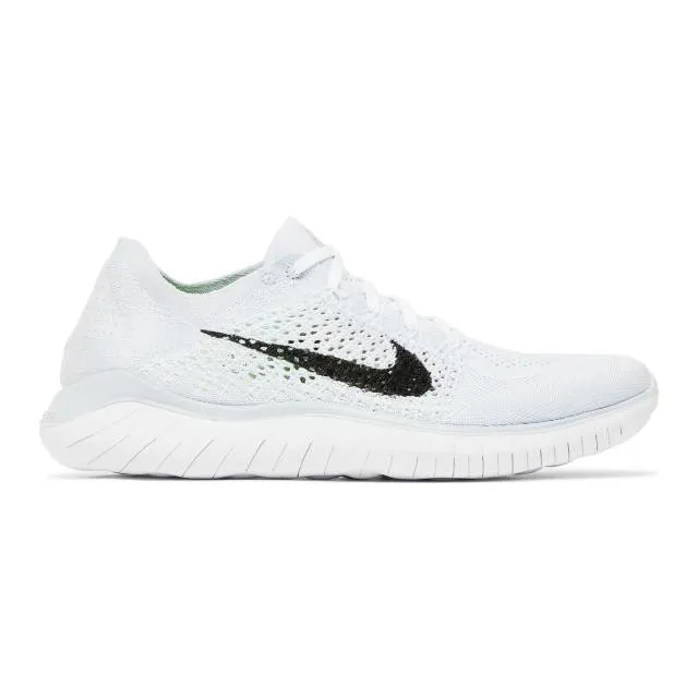 Nike Women's Free RN Flyknit 2018 (White Platinum/ White...