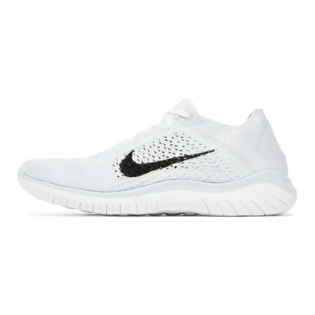 Nike Women's Free RN Flyknit 2018 (White Platinum/ White...