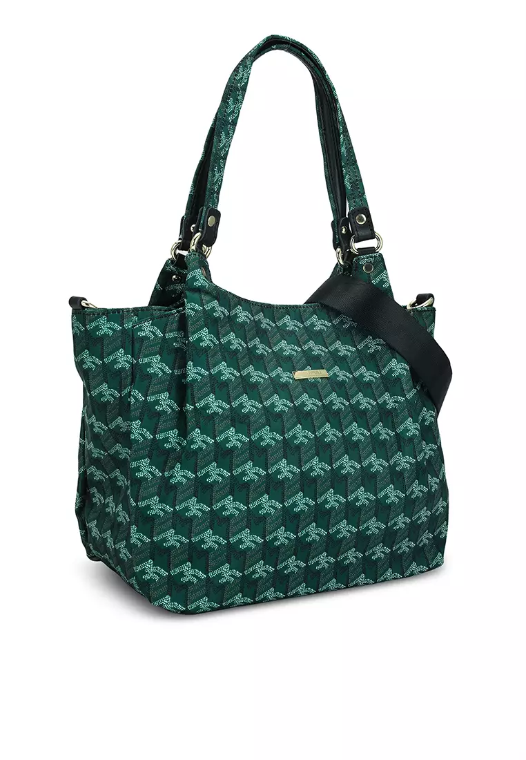 NUVEAU Printed Nylon Convertible Shoulder Bag