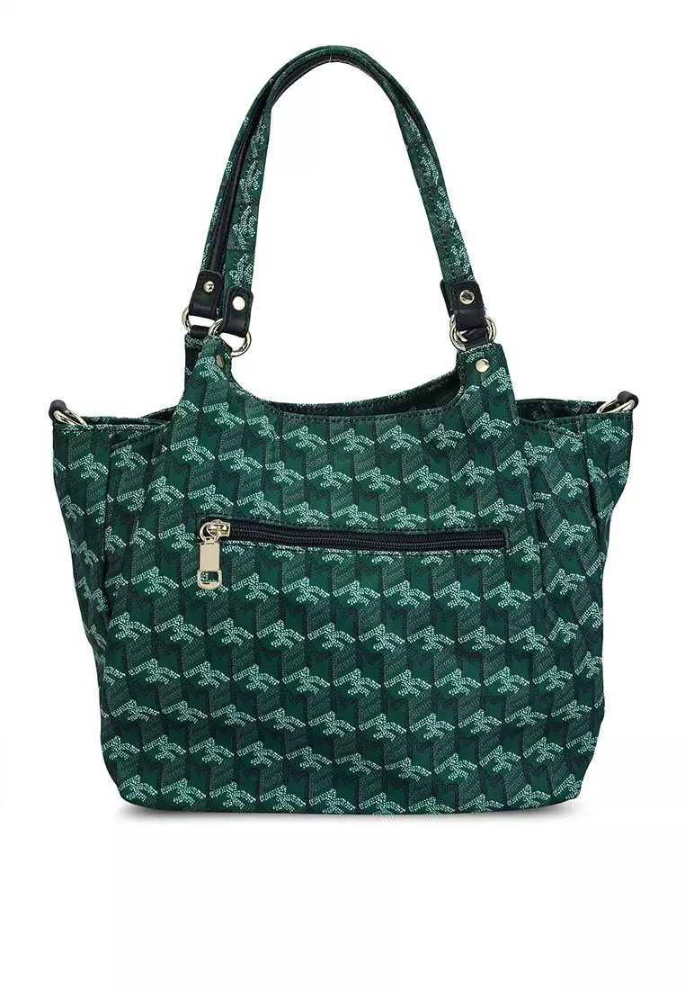 NUVEAU Printed Nylon Convertible Shoulder Bag