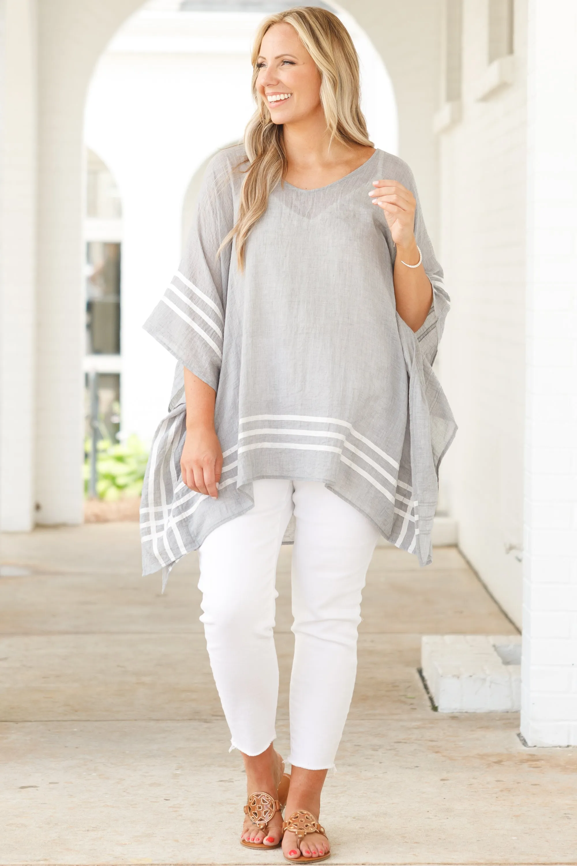 Oh Boy Tunic, Light Grey