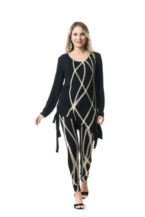 Parallel Asymmetrical Tunic Set