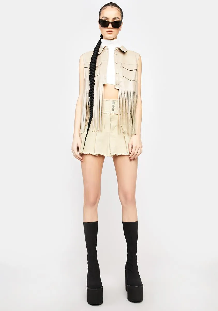 Pass It On Fringe Vest-